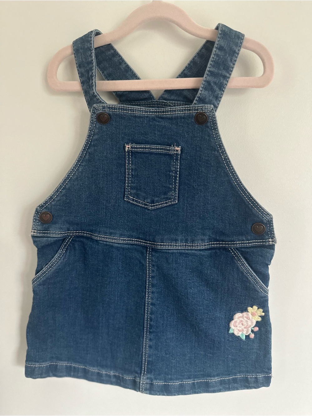 Denim Overall Dress for Baby 18M